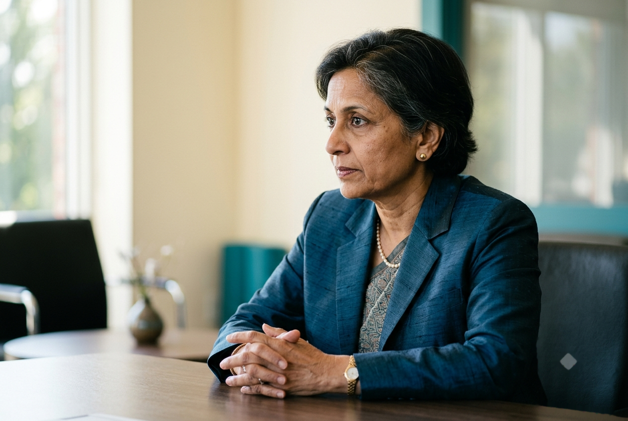 Two people in focused conversation — the power of listening